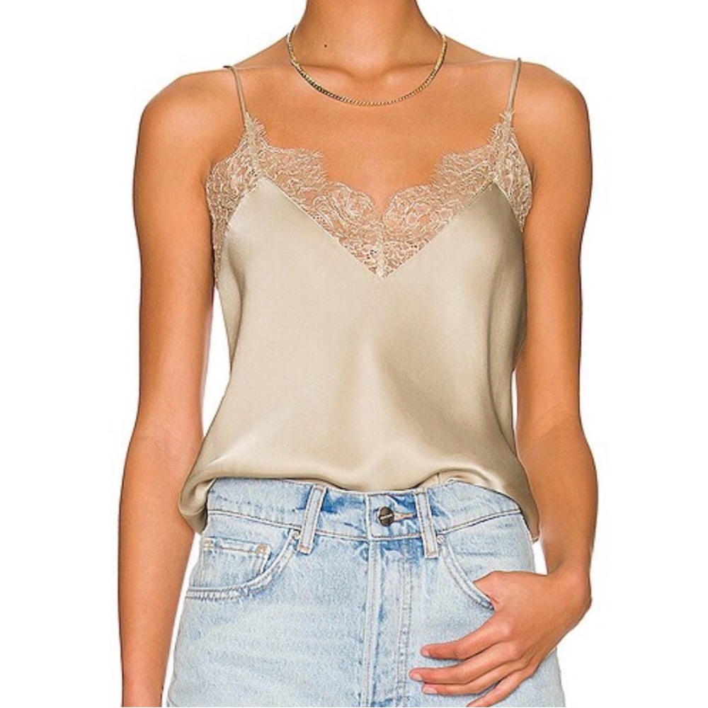 FIRM PRICE - Anine Bing Remi Lace Camisole in Beige